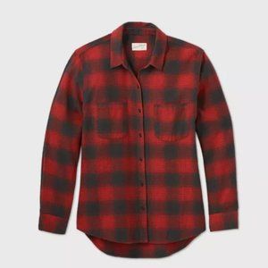 Women's Long Sleeve Button-Down Flannel Shirt